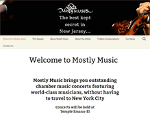 Tablet Screenshot of mostlymusic.org